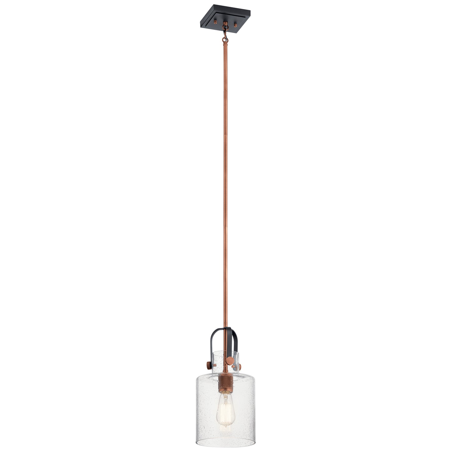 Kitner One Light Pendant in Antique Copper