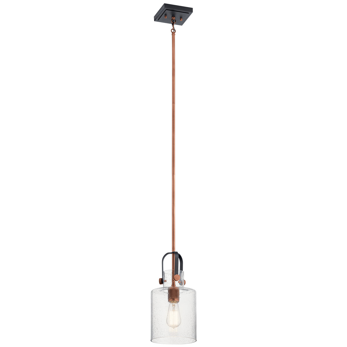 Kitner One Light Pendant in Antique Copper