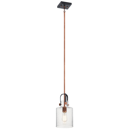 Kitner One Light Pendant in Antique Copper