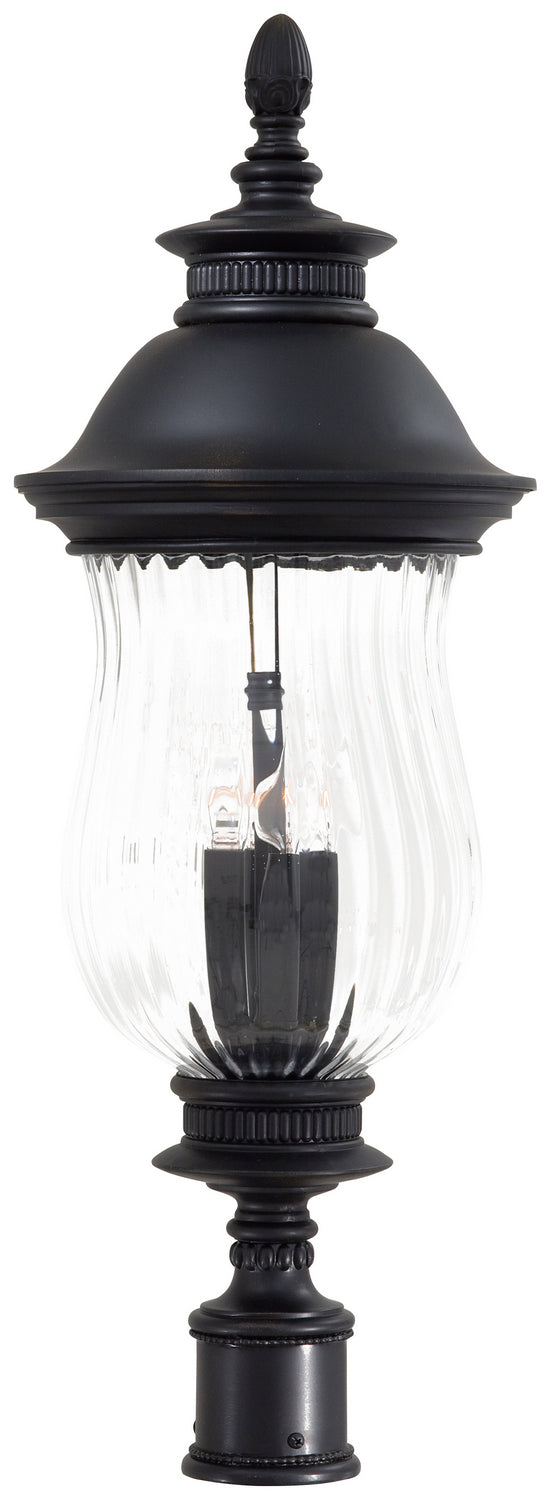 Newport Four Light Post Mount in Heritage
