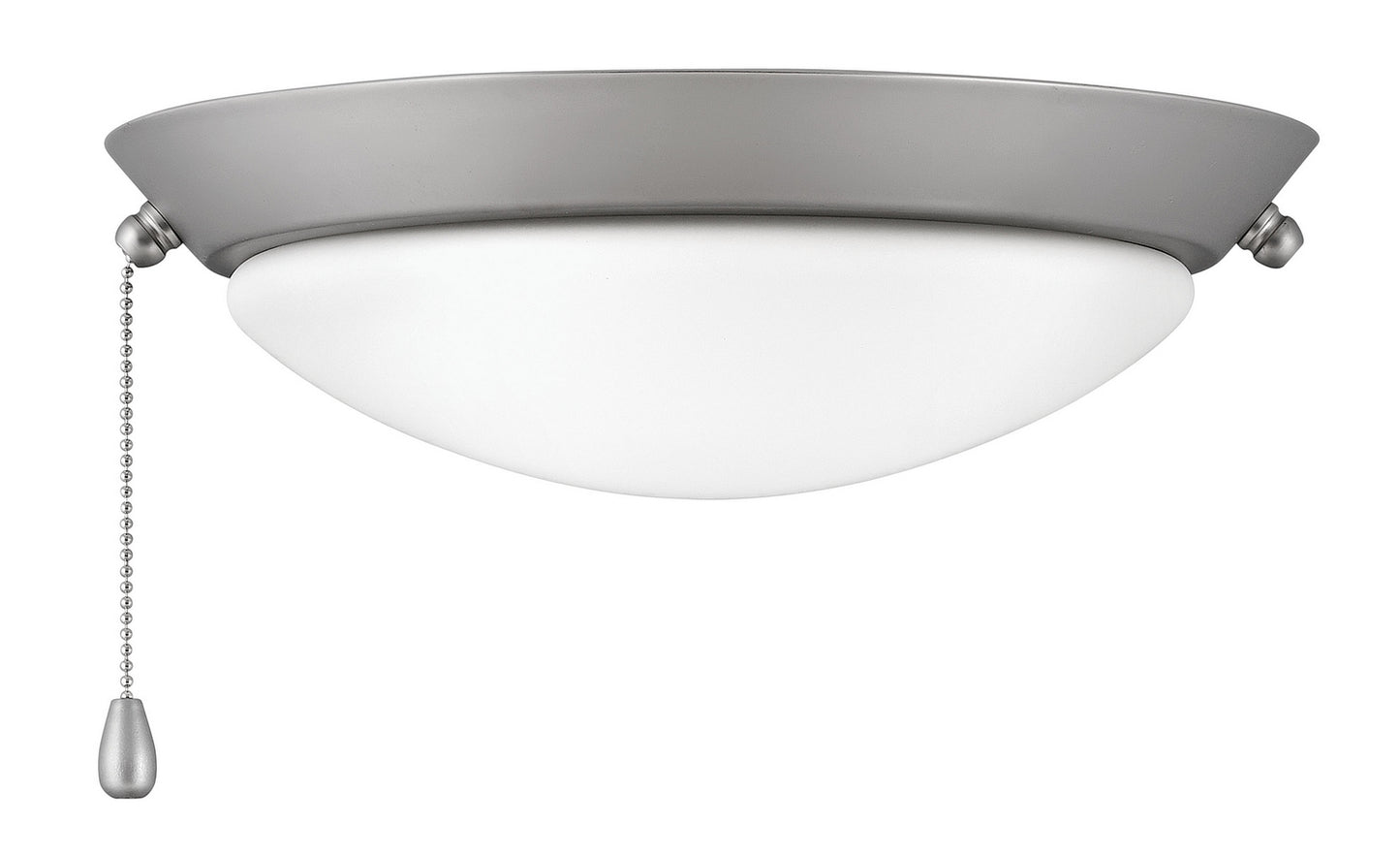 Light Kit Large Low Profile LED Fan Light Kit in Satin Steel