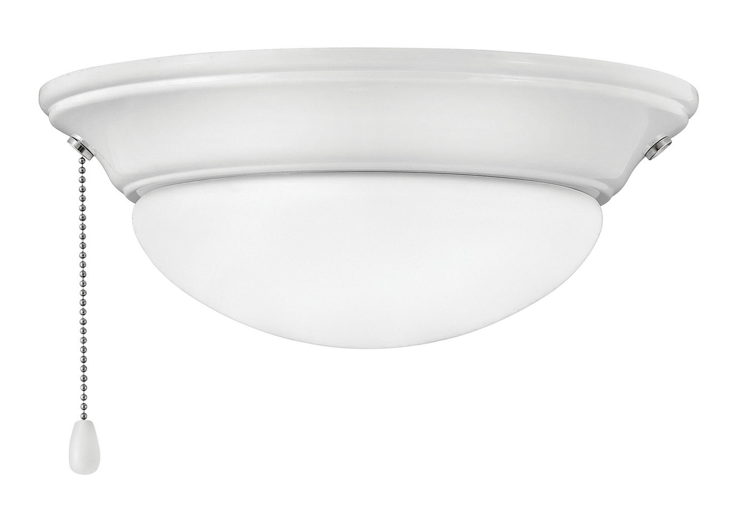 Light Kit Small Low Profile LED Fan Light Kit in Appliance White
