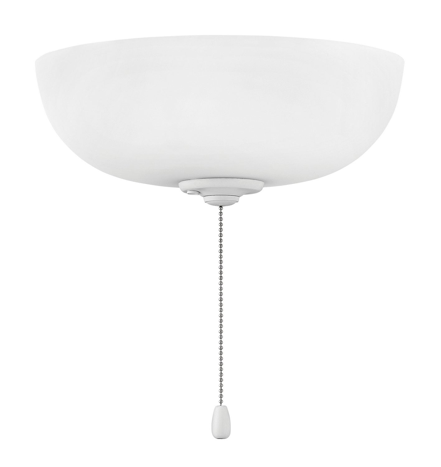 Light Kit with Glass Bowl LED Fan Light Kit in Appliance White