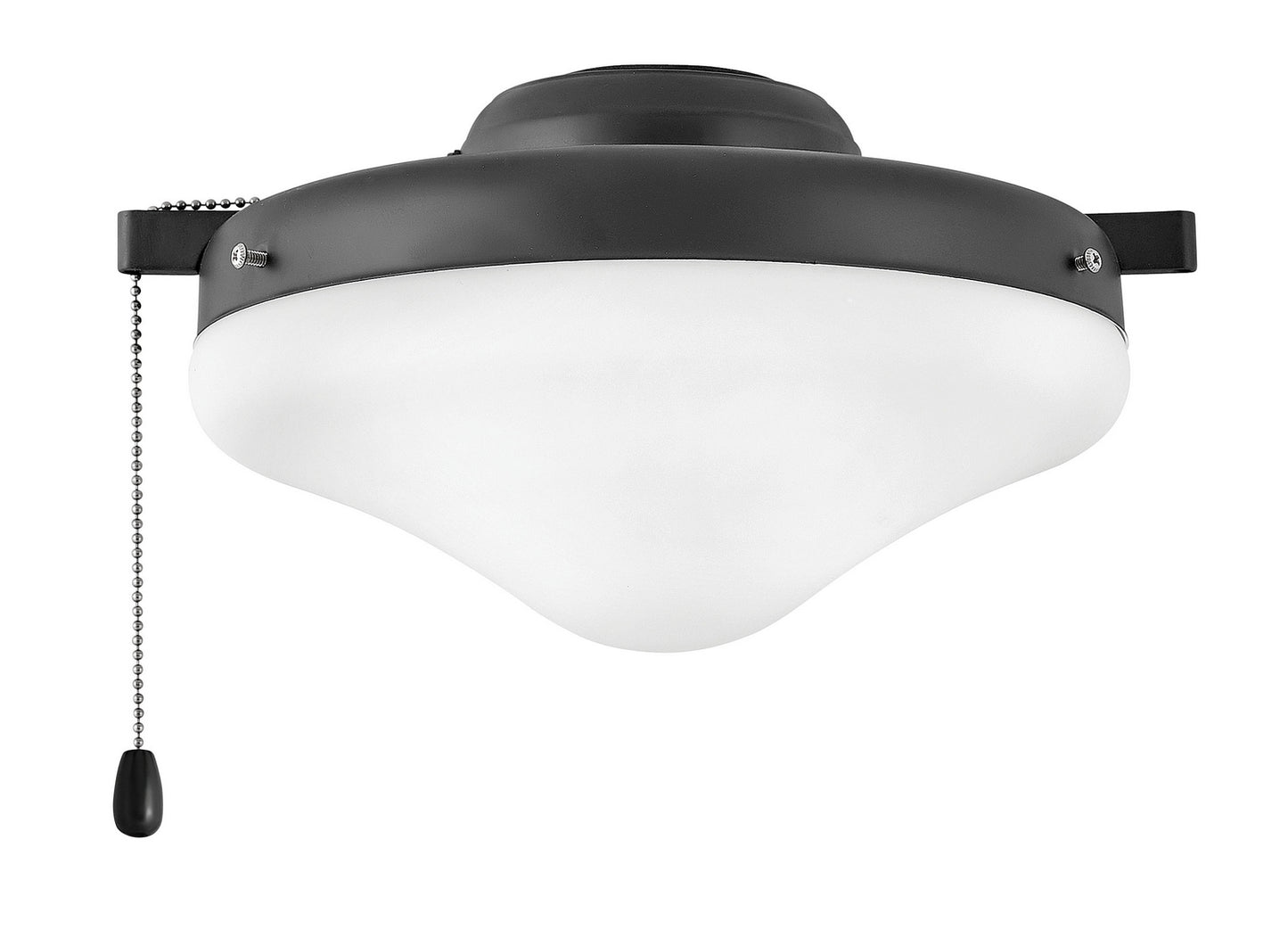 Light Kit Heirloom Glass LED Fan Light Kit in Matte Black