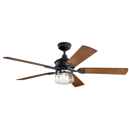 Lyndon 60"Ceiling Fan in Distressed Black