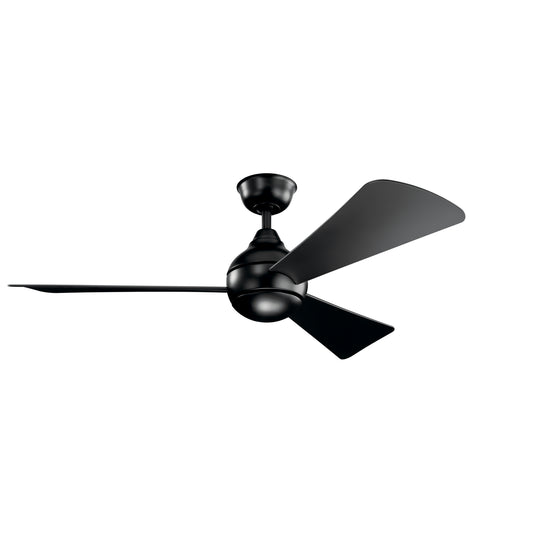 Sola 54"Ceiling Fan in Satin Black