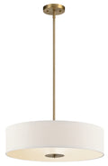 Three Light Pendant/Semi Flush in Classic Bronze