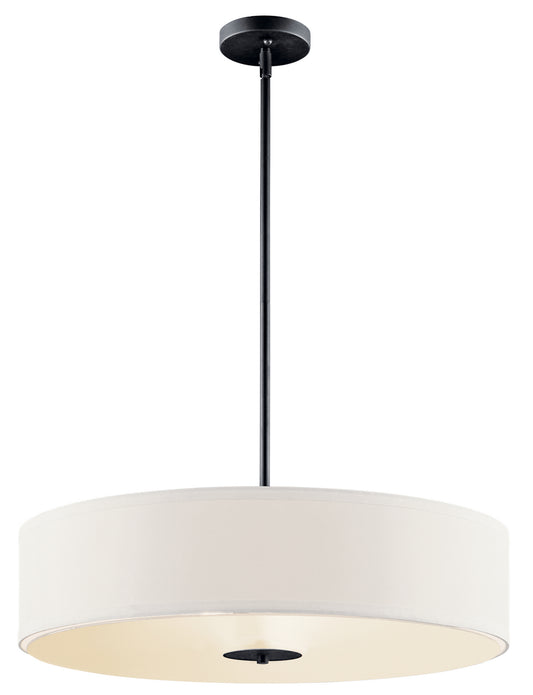 Three Light Pendant in Black