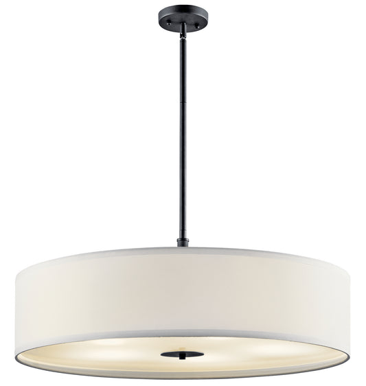 Five Light Pendant in Black
