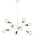 Armstrong Eight Light Chandelier in White