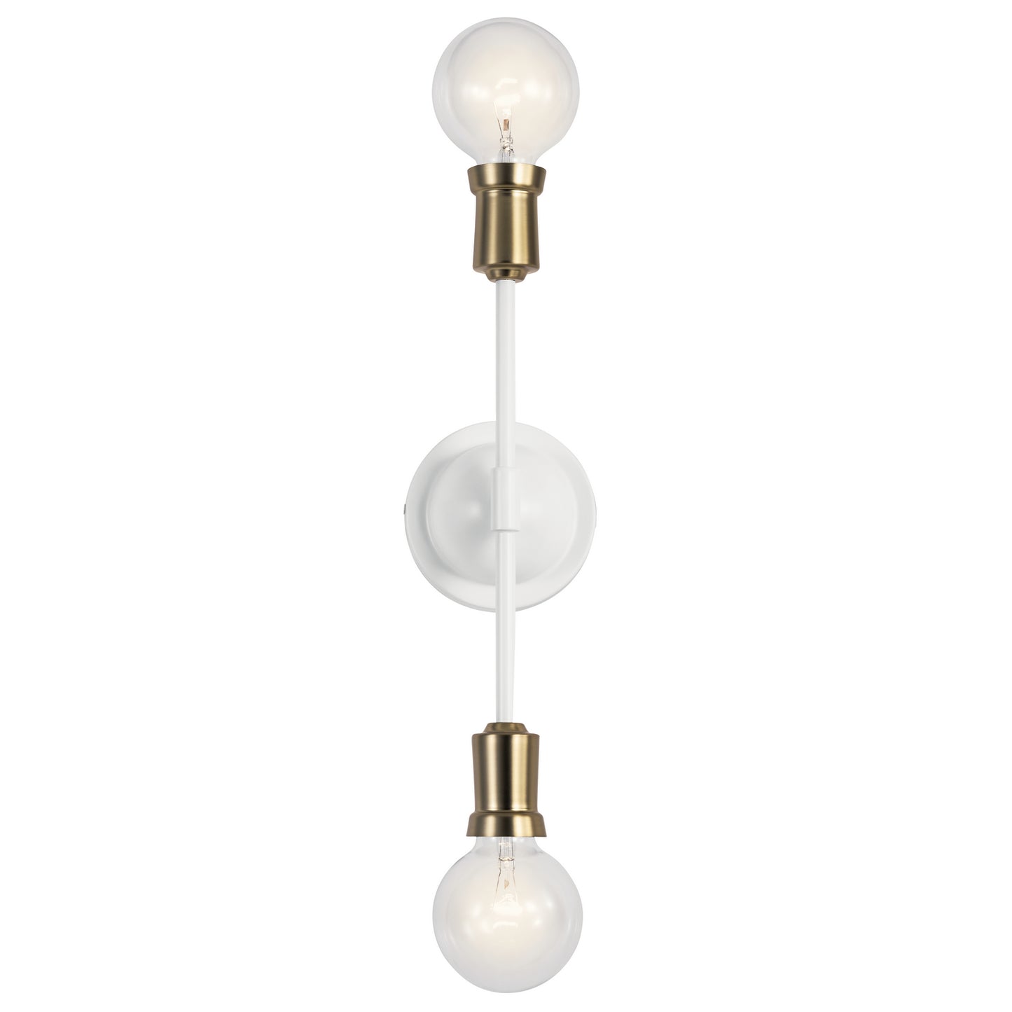 Armstrong Two Light Wall Sconce in White