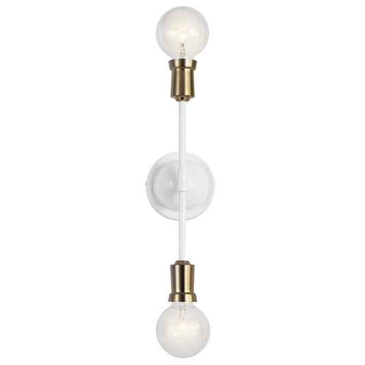 Armstrong Two Light Wall Sconce in White