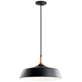 Danika One Light Pendant in Black
