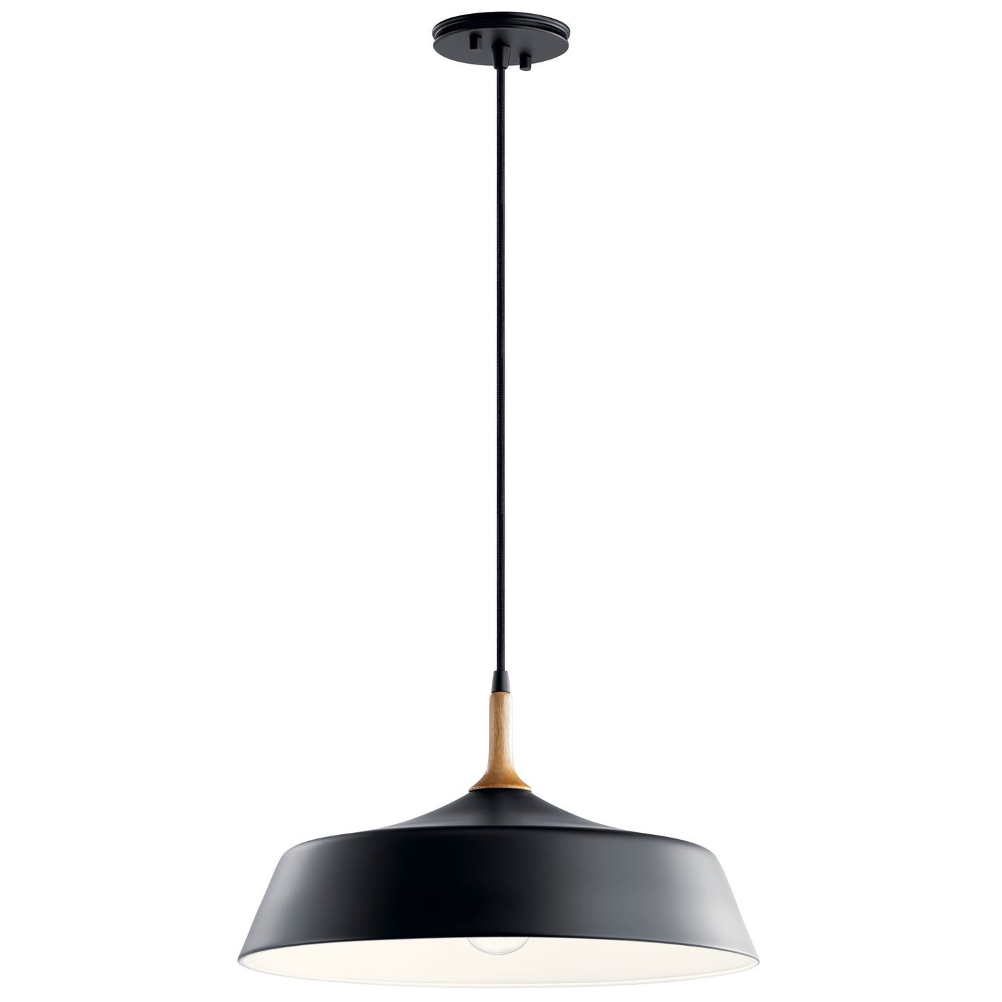 Danika One Light Pendant in Black