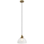 Avery One Light Mini Pendant in Natural Brass