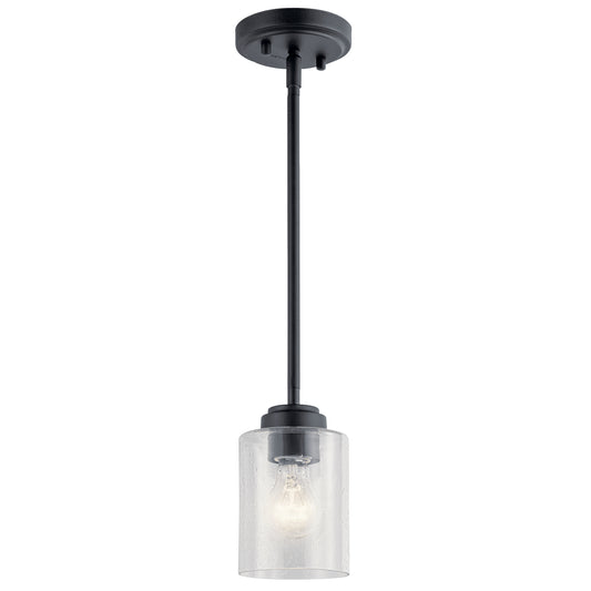 Winslow One Light Mini Pendant in Black
