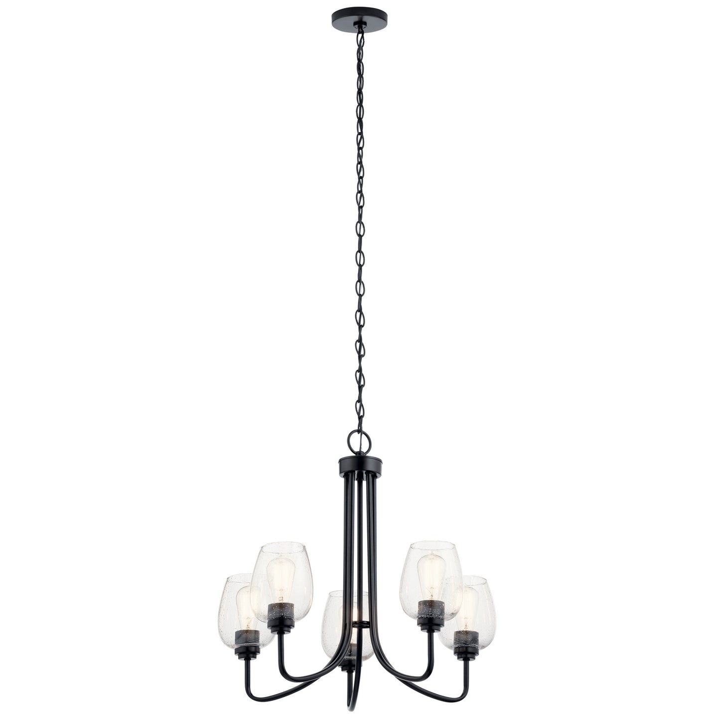 Valserrano Five Light Chandelier in Black