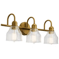 Avery Three Light Bath in Natural Brass