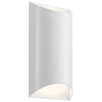 Wesley LED Outdoor Wall Mount in White