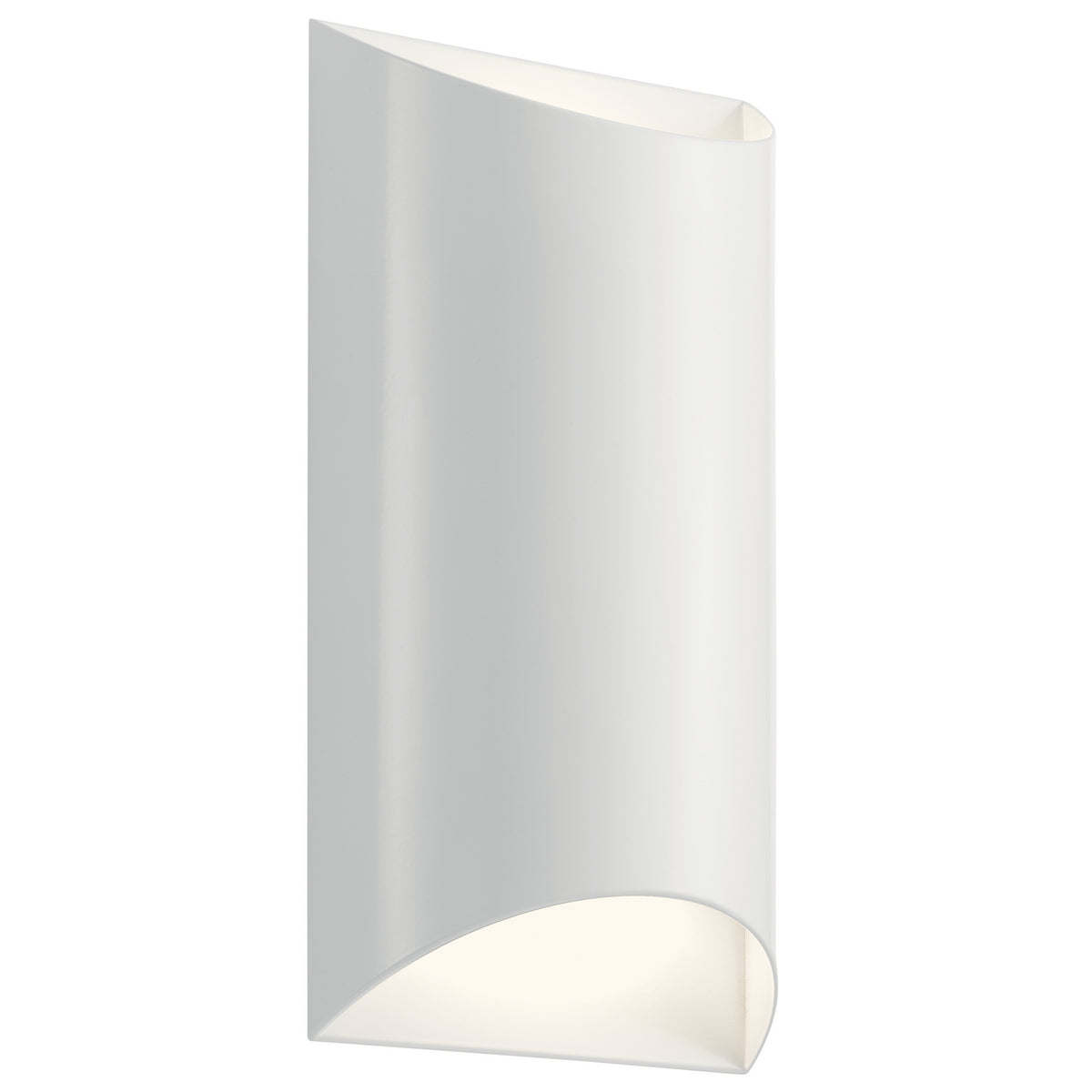 Wesley LED Outdoor Wall Mount in White