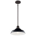 Pier One Light Outdoor Pendant/Semi Flush in Black