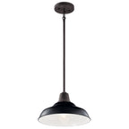 Pier One Light Outdoor Pendant/Semi Flush in Black