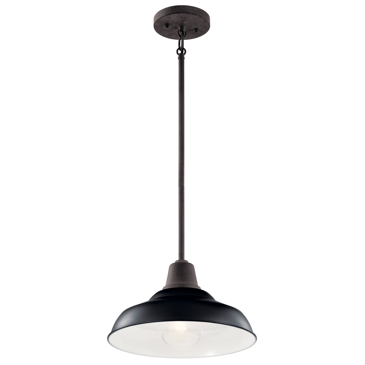 Pier One Light Outdoor Pendant/Semi Flush in Black