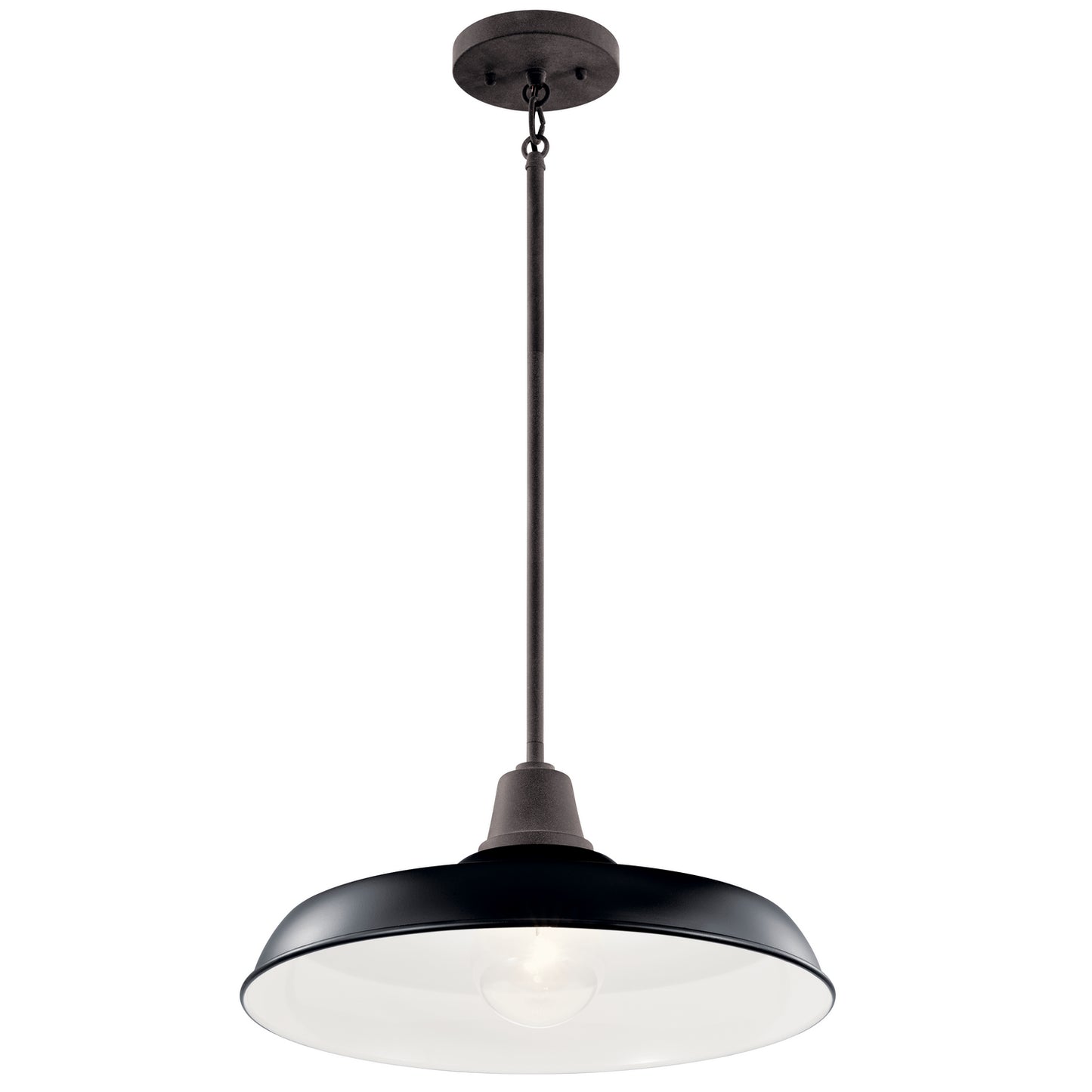 Pier One Light Outdoor Pendant/Semi Flush in Black