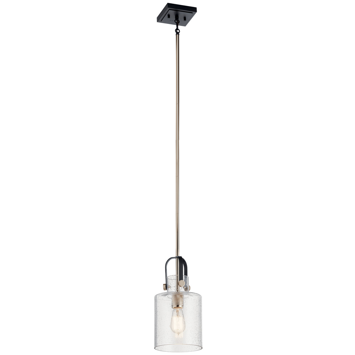 Kitner One Light Pendant in Polished Nickel