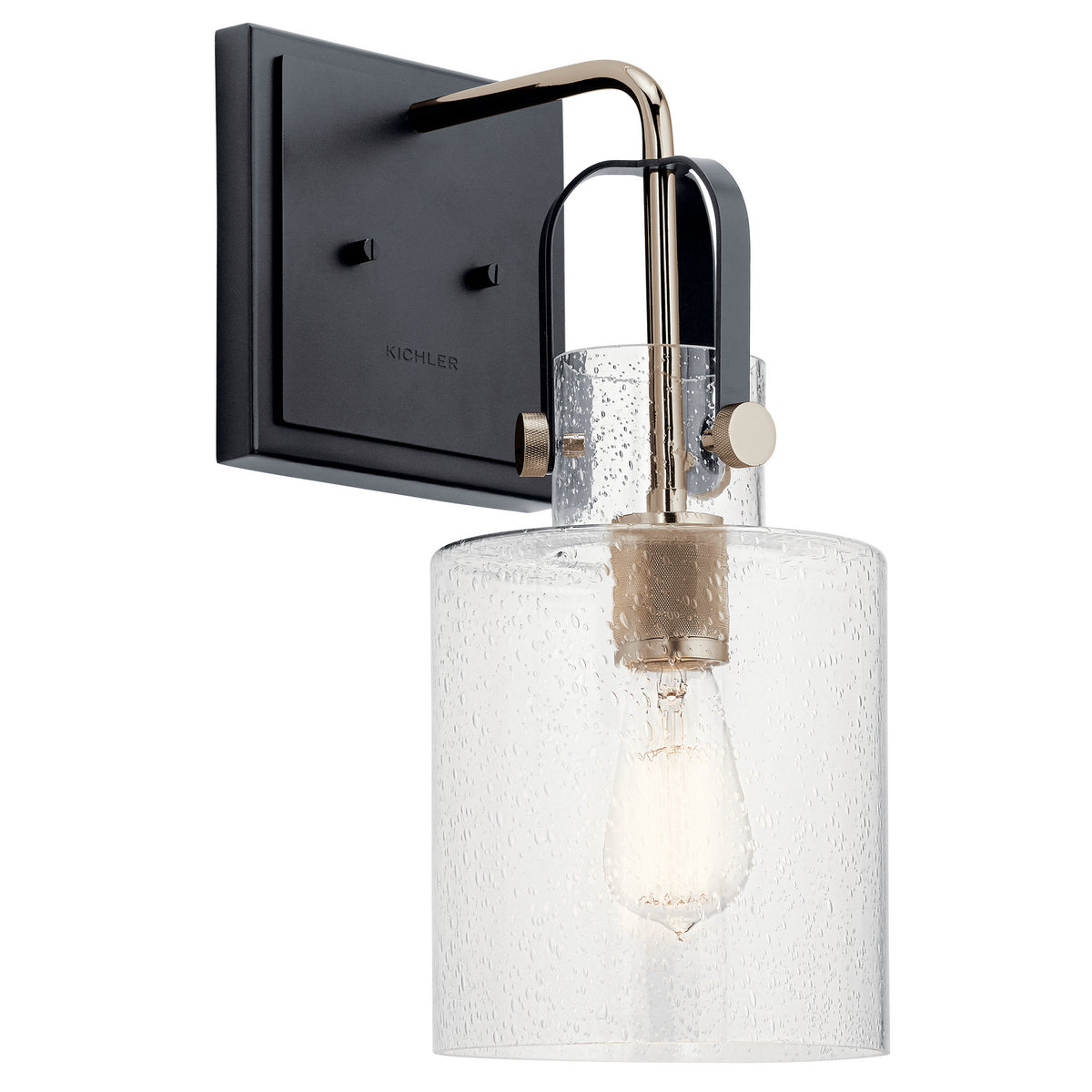 Kitner One Light Wall Sconce in Polished Nickel