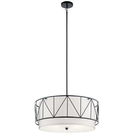 Birkleigh Four Light Pendant in Black