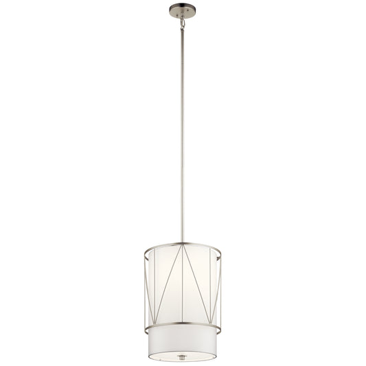 Birkleigh One Light Pendant in Satin Nickel