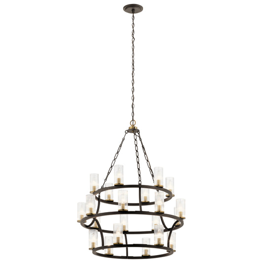 Mathias 21 Light Chandelier in Olde Bronze