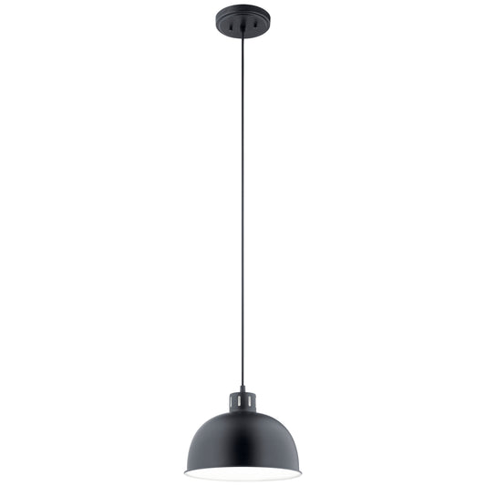 Zailey One Light Pendant in Black