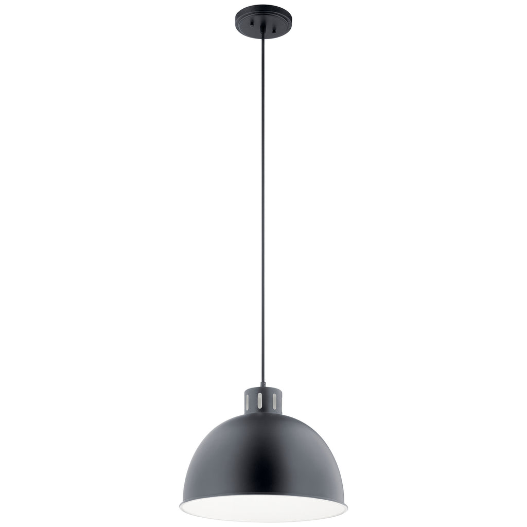 Zailey One Light Pendant in Black