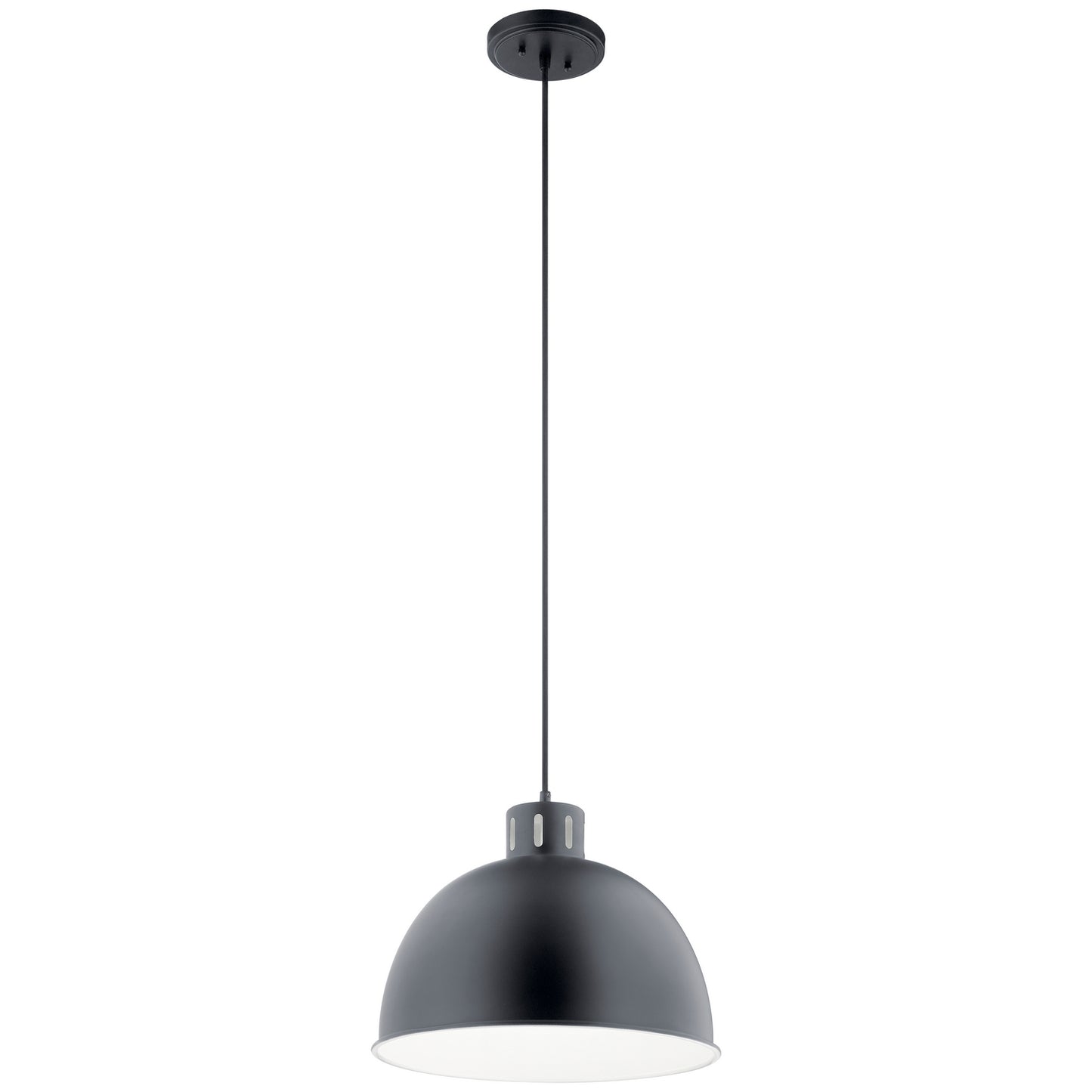 Zailey One Light Pendant in Black