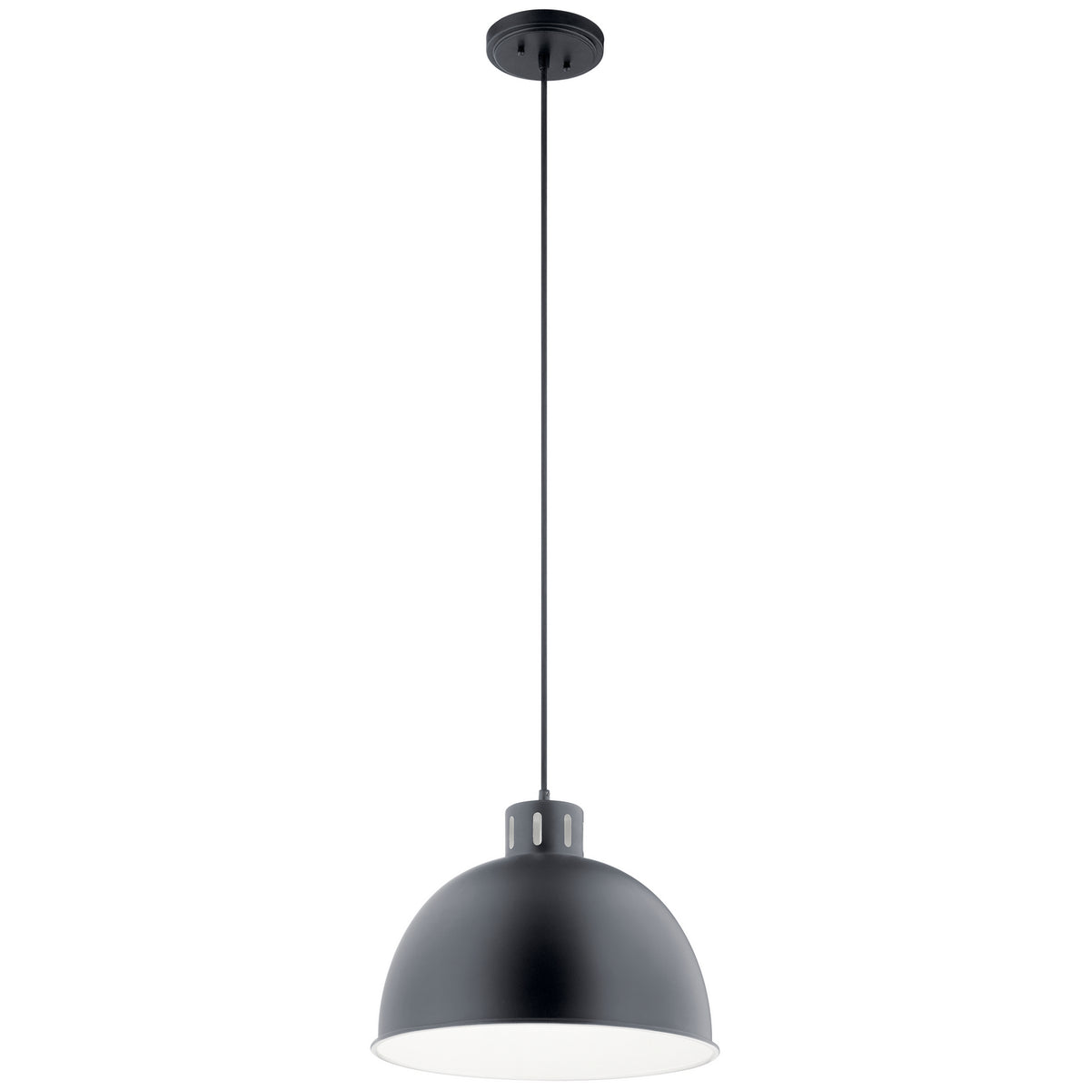 Zailey One Light Pendant in Black