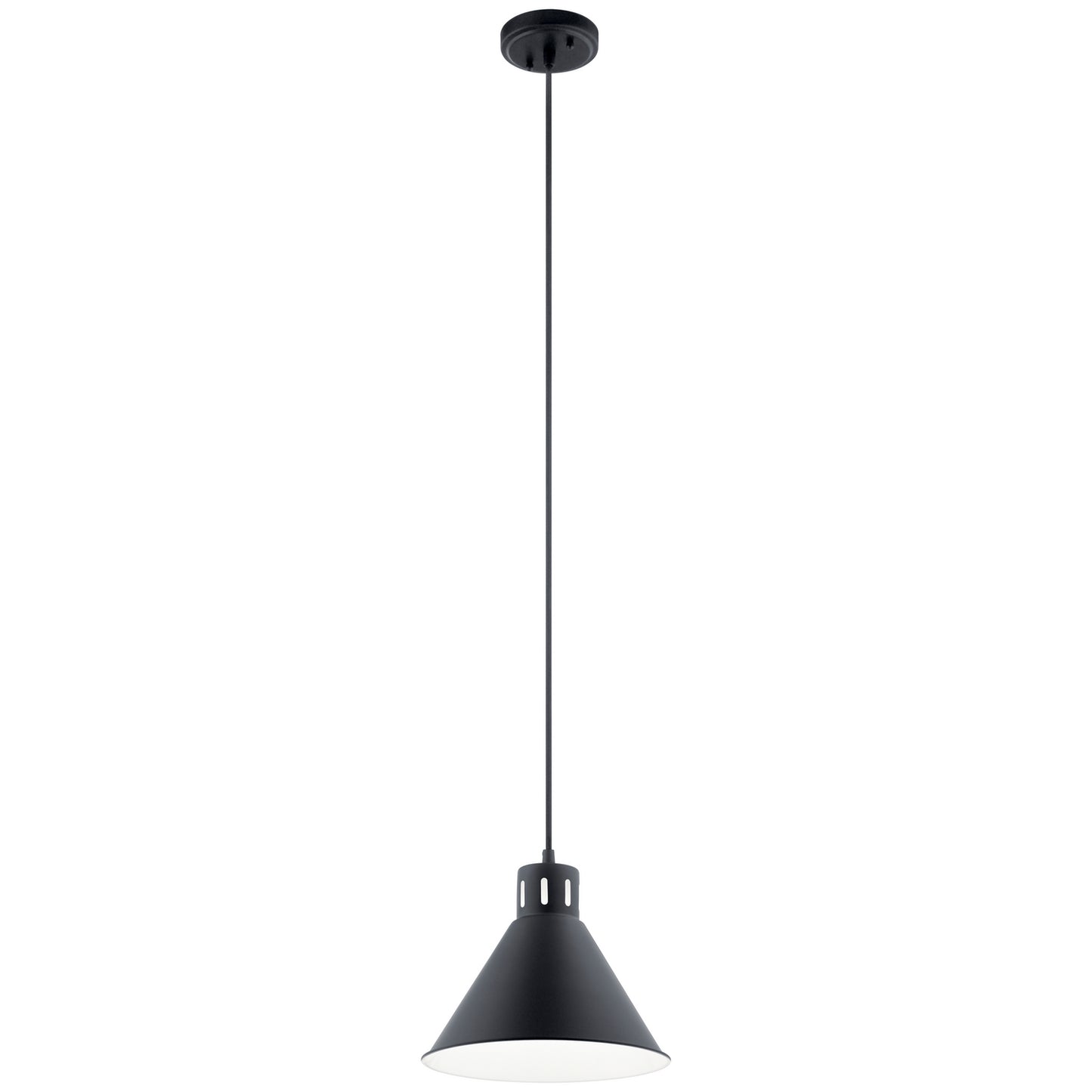Zailey One Light Pendant in Black