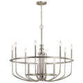 Capitol Hill 12 Light Chandelier in Brushed Nickel