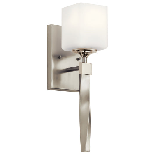 Marette One Light Wall Sconce in Brushed Nickel