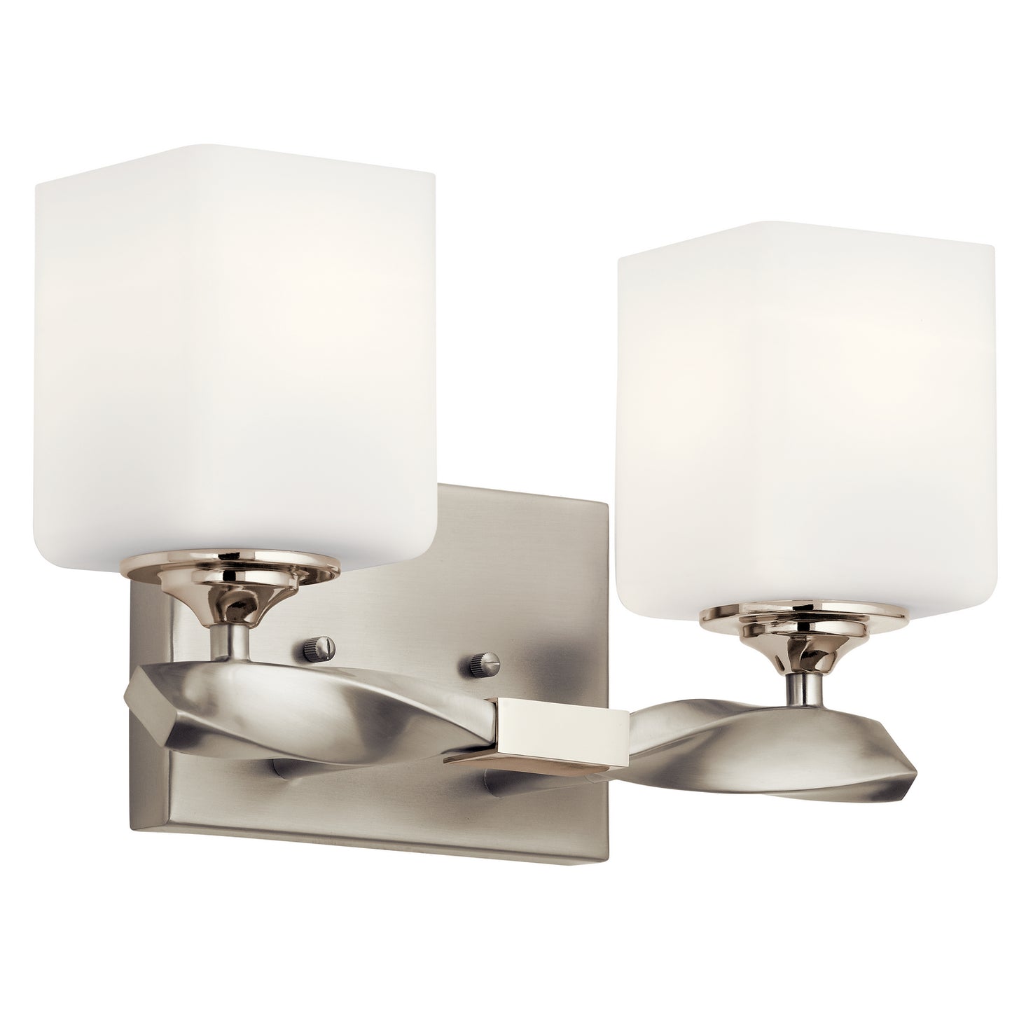 Marette Two Light Bath in Brushed Nickel