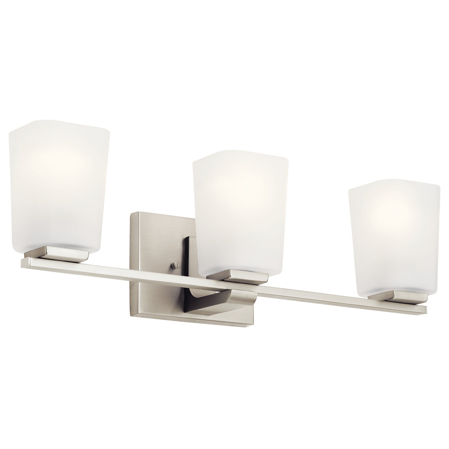 Roehm Three Light Bath in Brushed Nickel