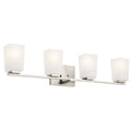 Roehm Four Light Bath in Brushed Nickel