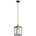 Lahden One Light Outdoor Pendant/Semi Flush in Weathered Zinc