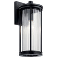 Barras One Light Outdoor Wall Mount in Black