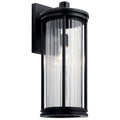 Barras One Light Outdoor Wall Mount in Black