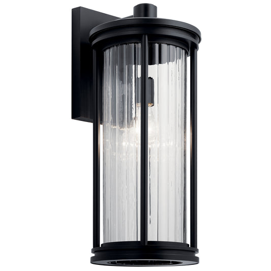 Barras One Light Outdoor Wall Mount in Black