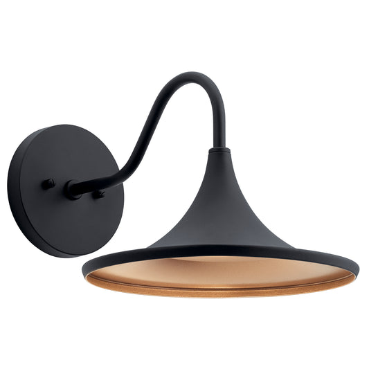 Elias LED Outdoor Wall Mount in Textured Black
