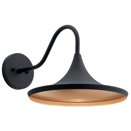 Elias LED Outdoor Wall Mount in Textured Black
