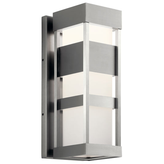Ryler LED Outdoor Wall Mount in Brushed Aluminum